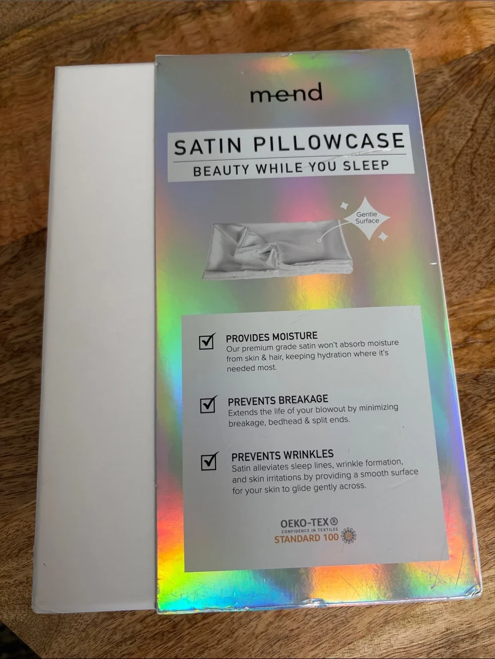 Satin Pillowcase in White - Beauty Sleep